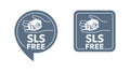 SLS free stamp Sodium Laureth Sulfate