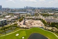 SLS Hallandale Resort construction site cranes and cement trucks