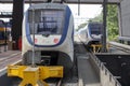 SLT local commuter sprinter train on endpoit at Rotterdam Central station