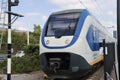 SLT local sprinter commuter train leaving from Zoetermeer Oost railway station