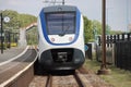 SLT local sprinter commuter train leaving from Zoetermeer Oost railway station