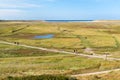 Slufter in dunes of Texel National Park on Texel island, Netherlands