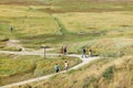 Slufter in dunes of Texel National Park on Texel island, Netherlands