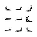 Slug icon or logo isolated sign symbol vector illustration