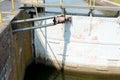 Sluice gate close up Royalty Free Stock Photo