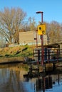 A sluice gate next to the pumping station