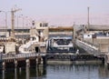 Sluice gate on the Nile Royalty Free Stock Photo