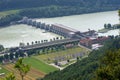 Sluice with power station in Donau