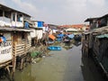 Slum area in Jakarta - Indonesia Royalty Free Stock Photo