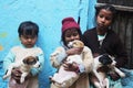 Slum Children in India Royalty Free Stock Photo