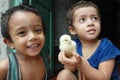 Slum Children in India Royalty Free Stock Photo