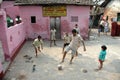 Slum children playing