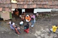 Slum Dwellers Of Cossipore At Kolkata