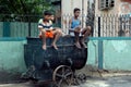 Slum dwellers of Kolkata-India Royalty Free Stock Photo