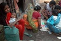 Slum life in India