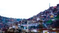 Slum neighborhoods in the center of Izmir