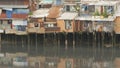 Slum on the river. Saigon. Vietnam. 7 View. Royalty Free Stock Photo