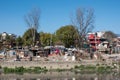 Slums Along the Bagmati River in Kathmandu Nepal Royalty Free Stock Photo