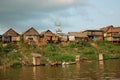 The slums of Belen village in Iquitos Royalty Free Stock Photo