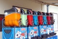 Slush puppie multi coloured drinks machine Royalty Free Stock Photo