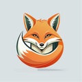 Sly Fox Head Modern Logo Emblem Royalty Free Stock Photo