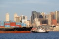 SM Line container ship Qingdao assisted by Crowley tug Response