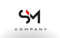 SM Logo. Letter Design Vector. Royalty Free Stock Photo