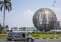 SM Mall of Asia planet earth steel structure monument in Manila