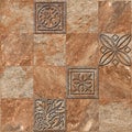 Metal style stone floor decore tile