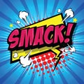 Smack! Comic Speech Bubble. Vector Eps 10.