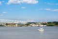 Smale Riverfront Park in Cincinnati, Ohio next to the John A Roe Royalty Free Stock Photo