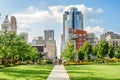 Smale Riverfront Park in Cincinnati, Ohio next to the John A Roe Royalty Free Stock Photo