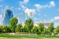 Smale Riverfront Park in Cincinnati, Ohio next to the John A Roe Royalty Free Stock Photo