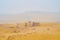 The abandoned desert house in Giza, Egypt Royalty Free Stock Photo