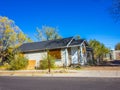 Small Abandoned House With Boarded Up Windows Royalty Free Stock Photo