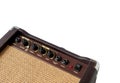 Small acoustic guitar amplifier isolated Royalty Free Stock Photo