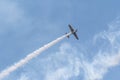 Small Aerobatic airplane at air show in Bucharest