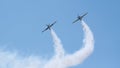 Small Aerobatic airplane at air show in Bucharest