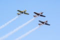 Small Aerobatic airplane at air show in Bucharest