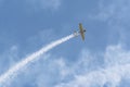 Small Aerobatic airplane at air show in Bucharest