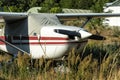 Small aircraft on an airfield Royalty Free Stock Photo