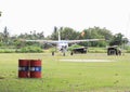 Small airplane at airport in Nabire