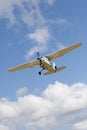 Small airplane in flight Royalty Free Stock Photo