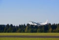 Small airplane lifting off Royalty Free Stock Photo