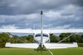 Small airplane ready to take off on the airfield