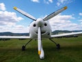 Small airplanes airscrew Royalty Free Stock Photo