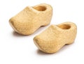 Small albarcas carved in wood clogs, Cantabria, Cantabrian, Asturias, Galicia, LeÃÂ³n, Holland. Royalty Free Stock Photo