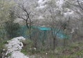 Small alpine lake called Cornino in Italy