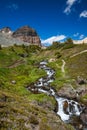 A small alpine stream along the Helen Lake trail in Banff National Park, Alberta Royalty Free Stock Photo
