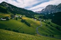 Small alpine villages nearby La Valle Royalty Free Stock Photo